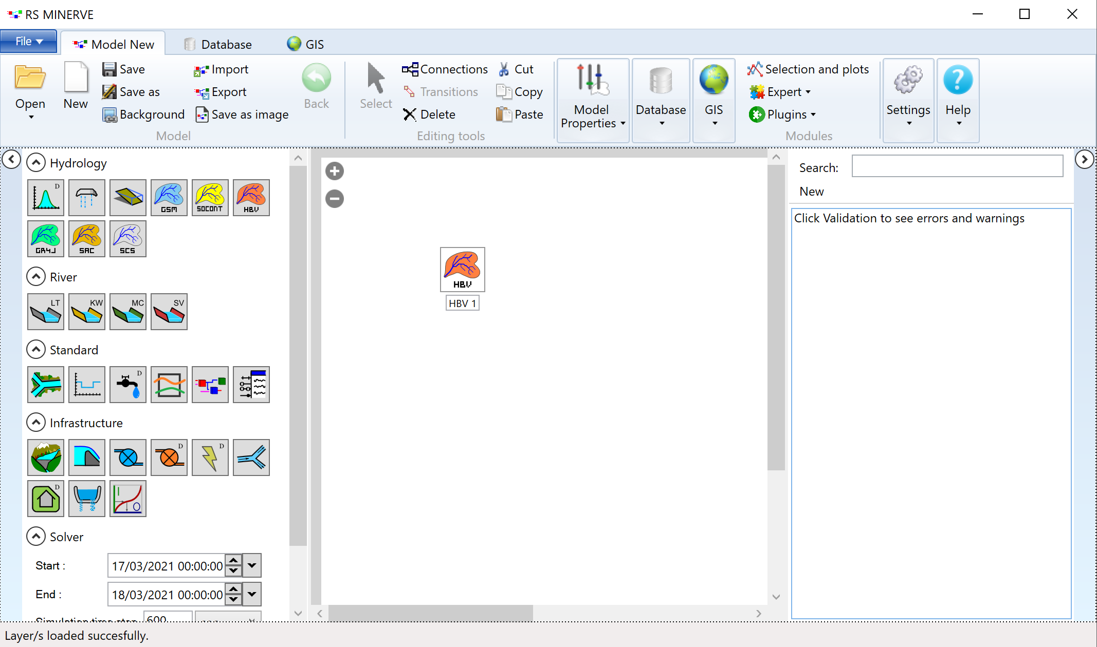 A HBV model has been generated.