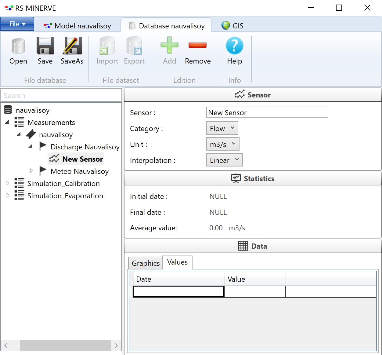 Connect the discharge measurements (source) as reference to the comparator.