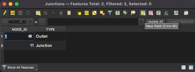 Edit Attribute table. Step 2: Add a column to the attribute table manually, part 1.